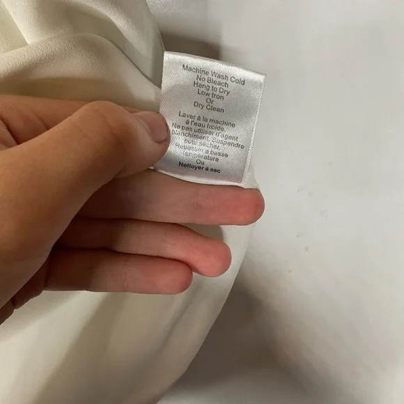 Babaton‎ White Loose Fit V Neck Tank Top Size XXS - Picture 7 of 7